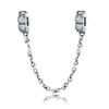 Proteggi il bracciale dalla caduta Tutti i tipi di stile Catena di sicurezza Bracciale in argento sterling S925 Accessori fai da te Gioielli in argento con perline