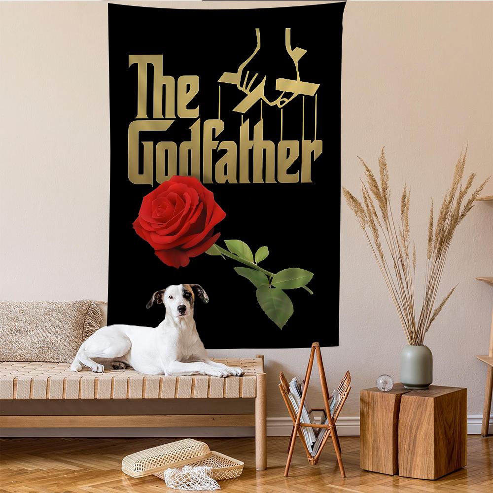 The GGodfather Movie Cartoon Tapestry Art Science Fiction Room Home Decor Wall Hanging Home Decor
