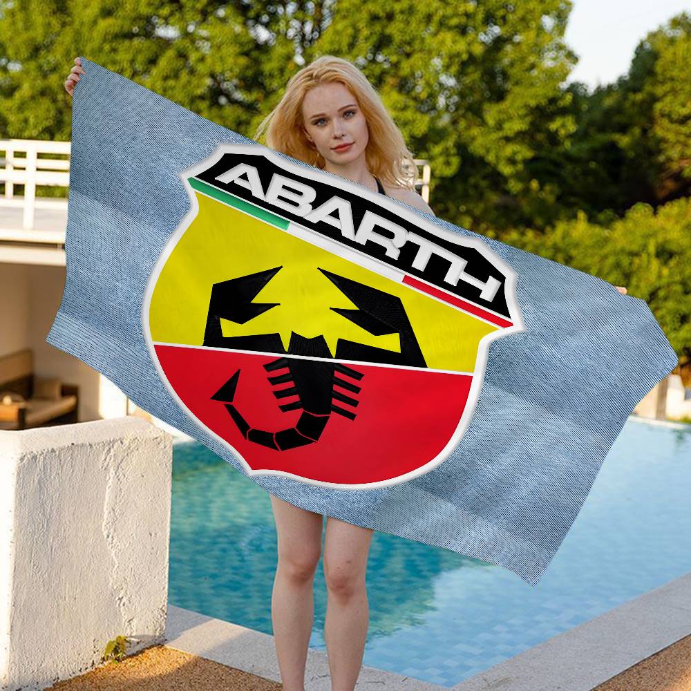 A-AbarthS-S Mikrofaser Bedrucktes Strandtuch Bergsteigen Yoga Strand Schwimmen Laufen Saugfähiges Weiches Handtuch
