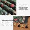 American Vintage Tea Tablecloth Dining Table Decorative Tablecloth Coffee Table with Fringe Table Runner