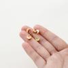 20pcs/bag 14K 18K Gold Color Plated Moon Shape Loose Spacer Beads With Hole For DIY Jewelry Necklace Bracelet Accessories