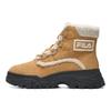 Fila Fleece Confortável Sola Grossa Botas de Neve Curtas Botas Femininas Amarelo-Barro F12W144404FTF