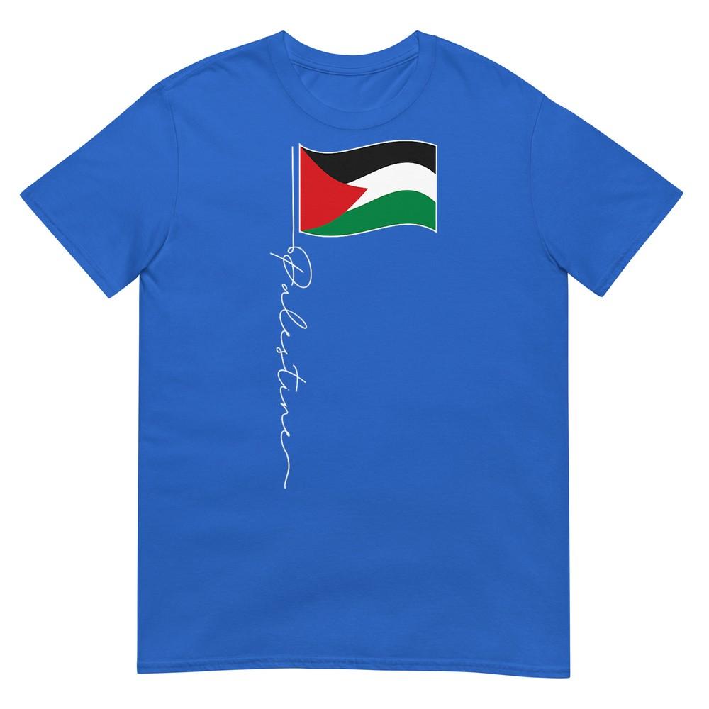 Palestine Signature Flag Pole Patriotic Palestinian Flag TShirt