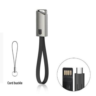 Portable Fast Charging Crossbody Lanyard Cable & Keychain for Apple & Huawei Phones