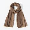 Men's Solid Color Patchwork Plush Scarves New Style Versatile Winter Warm Scarves Shawl