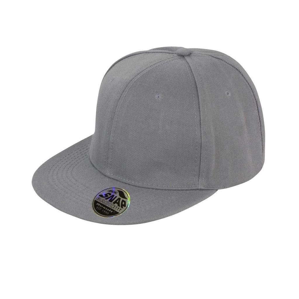 Result Unisex Core Bronx Original Flat Peak Snapback Solid Colour Cap