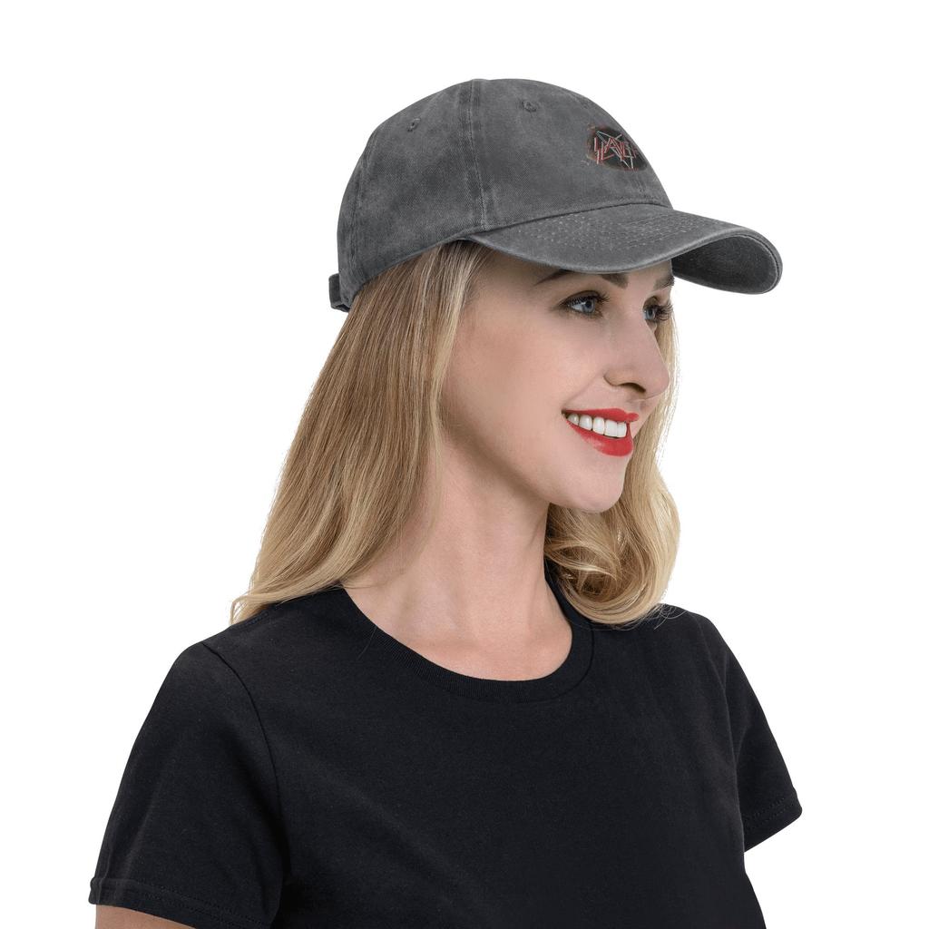 Slayers Logo Denim Fabric Baseball Caps Snapback Baseball Hats Breathable Casquette Outdoor for Men's And Women's