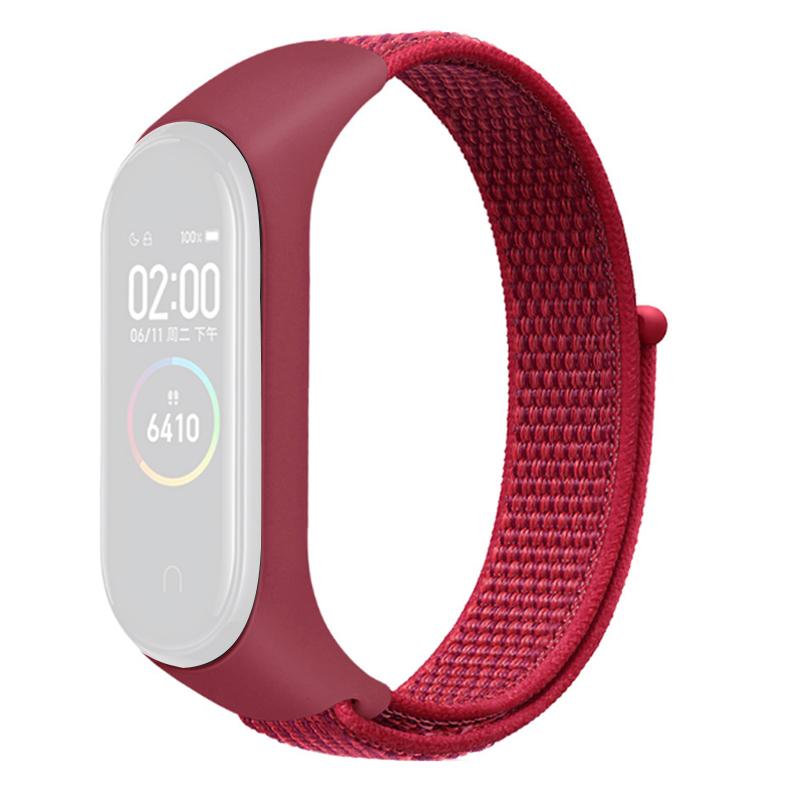 For Xiaomi Mi Band 3/4/5/6/7 Nylon Watch Band Adjustable Sport Loop Strap Wristband Replacement