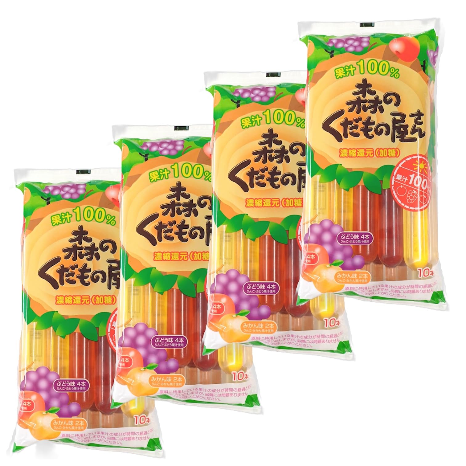 

Оптовый набор из 4 соков Chupetto Mori no Kudamonoyasan 4 2 Мандарин 10 бутылок в упаковке Купить 100% (4 Яблоко, Виноград, Вкусы) (4 сумки)