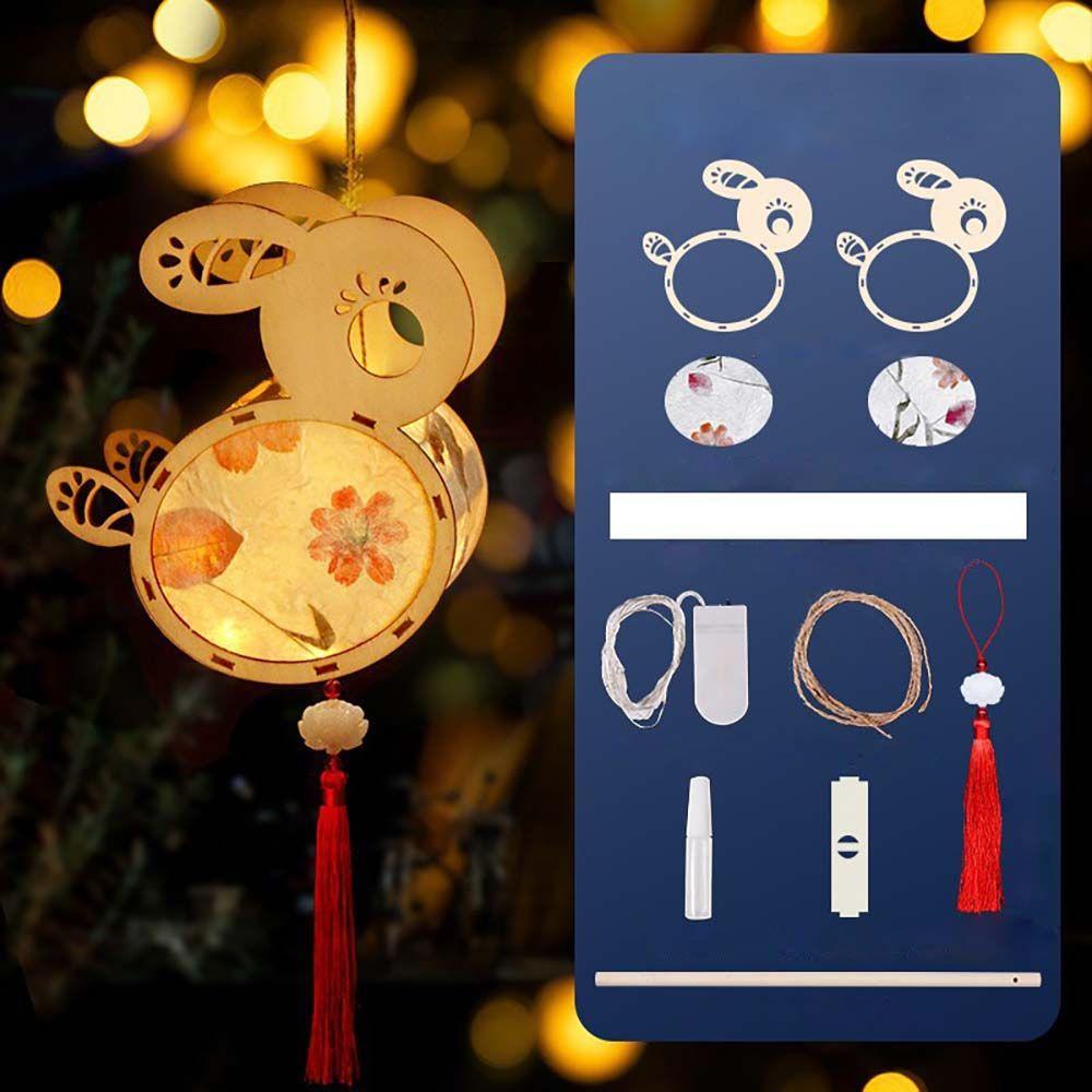 Holz Papier Chinesischer Stil Geschenk Lampe Laternen Anhänger Handgefertigte Laternen Party Dekoration Festival Laternenfest Dekorationen