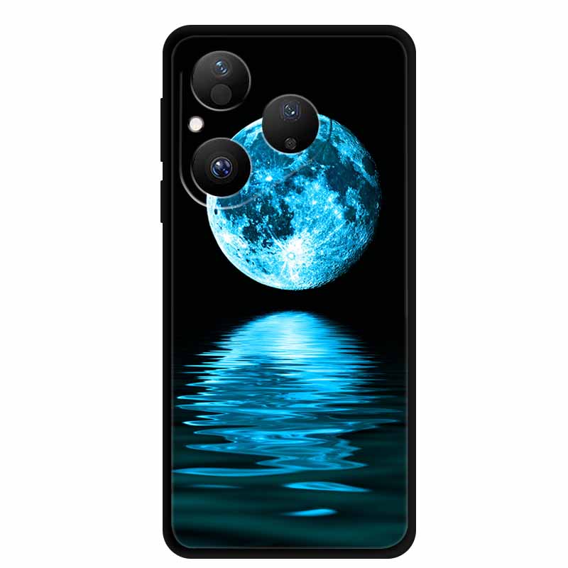 For Huawei Pura 80 5G Case Pura80 Coque Black Silicone Soft Back Cover Case For Huawei Pura 80 2025 Phone Case HED-LX9 Funda Bag