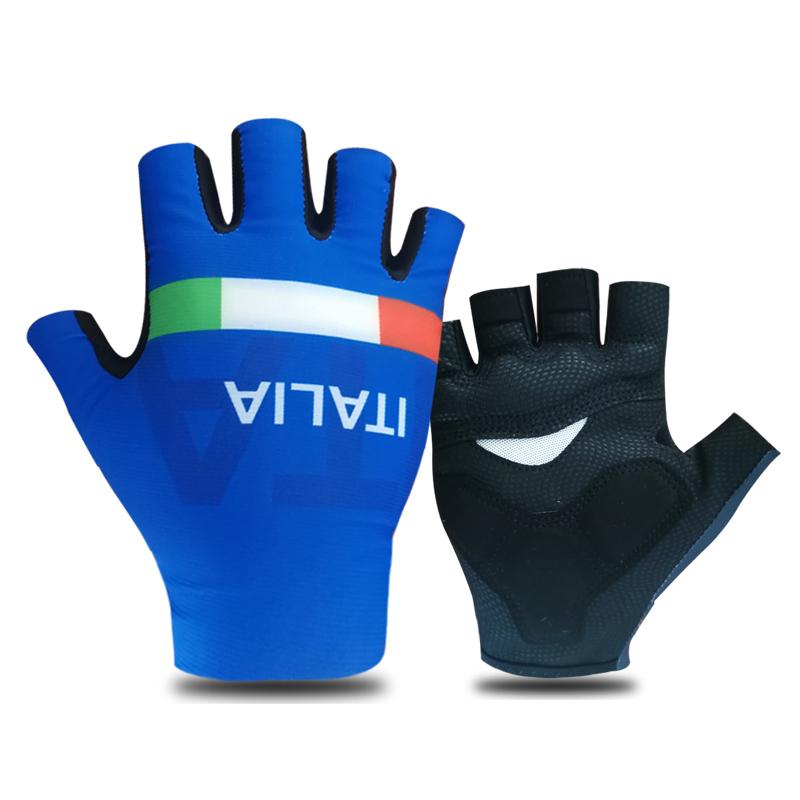 Pro Team 2026 Breathable Cycling Gloves UAE ITALY Road Bike Gloves Men Sports Half Finger Anti Slip MTB Bicycle Glove