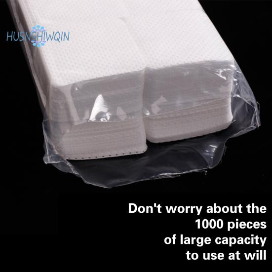 1000Pcs Lint-Free Nail Wipes Absorbent Gel Polish Remover Pads Soft Glue Cleaning Eyelash Extension Accessories