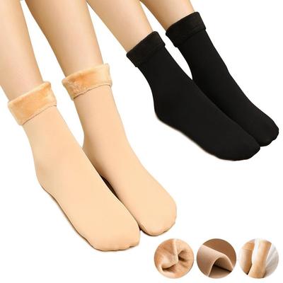 Winterliche Spandex-Socken mit Fleecefutter