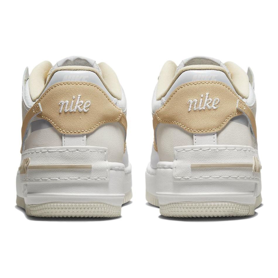 Nike  Air Force 1 Shadow Sesame Women Sneakers White Summit-White Wolf-Grey DV7449-100