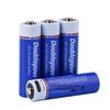 Pack of Double No. 5 Rechargeable Lithium Batteries, 1.5V, Fast-Charge.