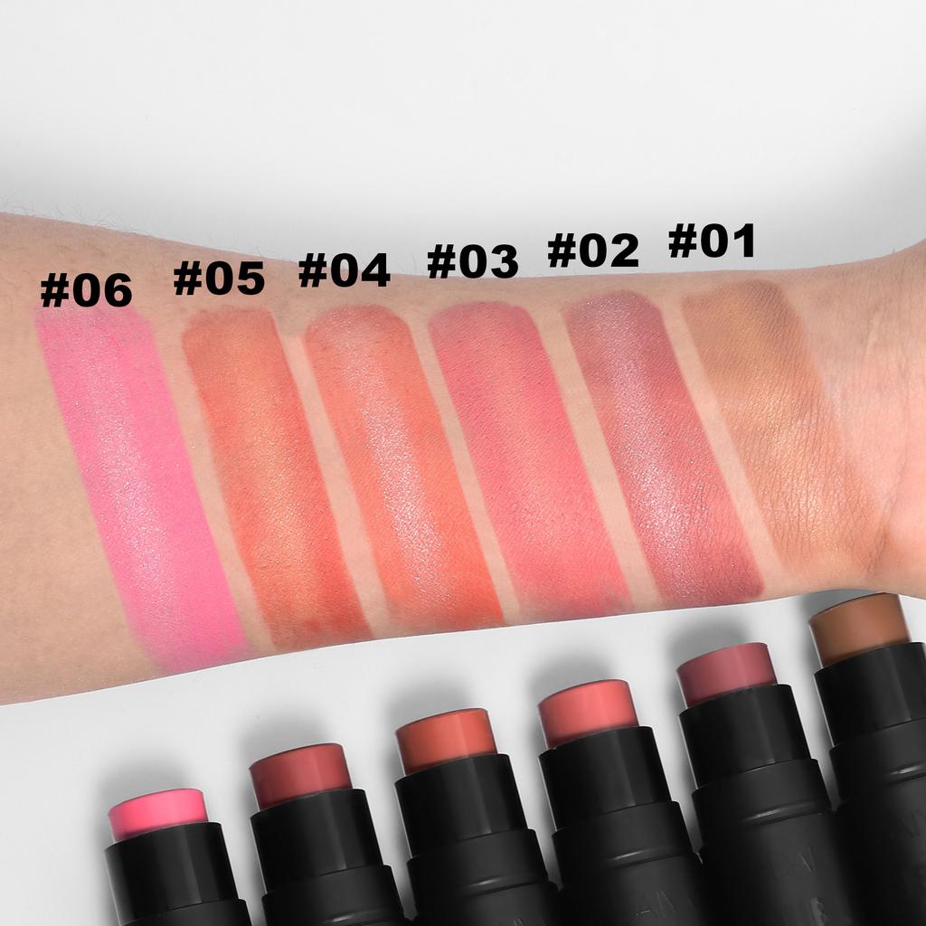 Makeup To Brighten and Enhance Complexion Solid Center Blush Cream Contour Stick Rouge