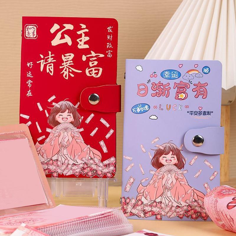 100 Envelopes Money Saving Challenge Get Rich Save Money Large Capacity Reusable Money Collection Book With Password Lock