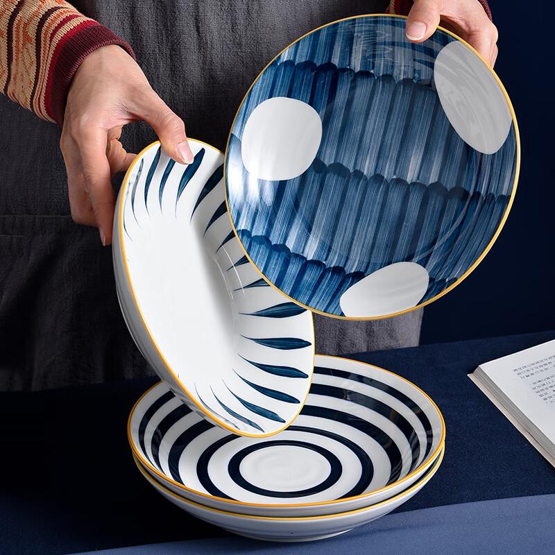Jutao Ren Japanese Deer Theme Bone China Bowl Set