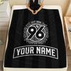 Custom Name Hannover 96 Flannel Blanket, High quality Comfortable for All Seasons, Home Decor, Warmth and Comfort