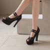 Large Size Mesh Sandals Women Open Toe Platform High Heels Sandals Summer Fashion Women Shoes Ladies Pumps Sandalias WSH5053