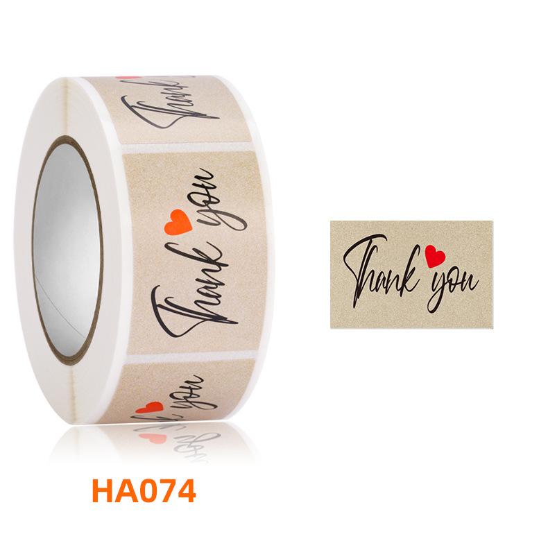 350pcs Rectangular 'Thank You' Adhesive Sealing Labels