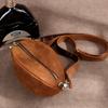 Trendige Crazy Horse Leder Tasche Herren Umhängetasche Neue Echte Leder Brusttasche Personalisierte Kopfschicht Rindsleder Rugby Tasche