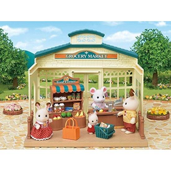 Sylvanian Families Store Forest Market Mi-86 ST Mark Certified ages 3 up Toy Dollhouse EPOCH