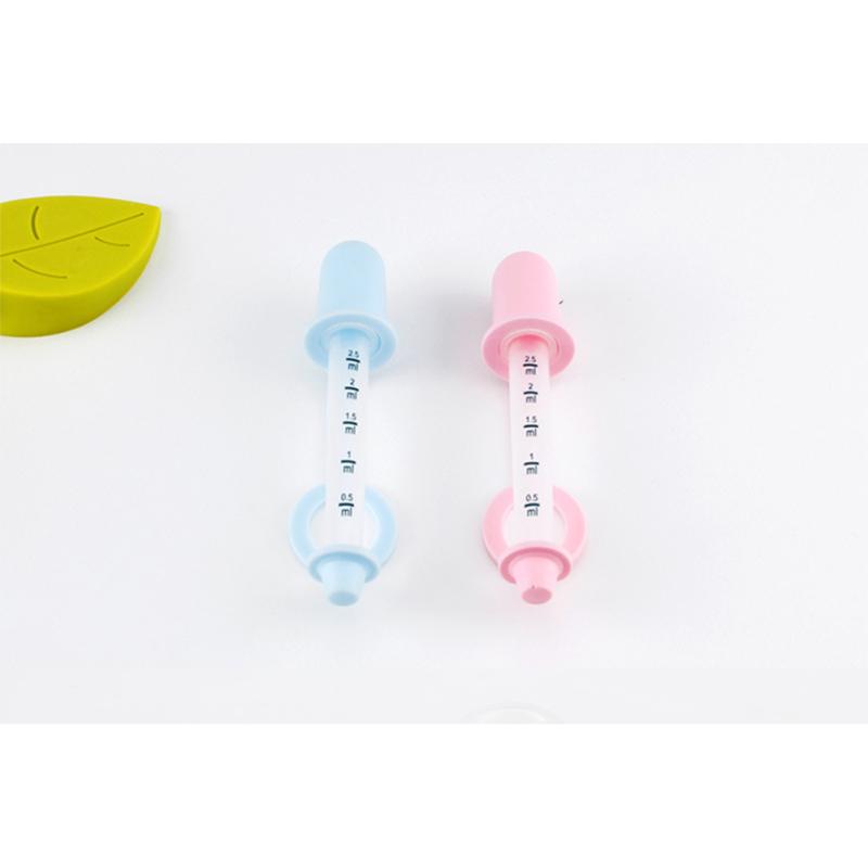 Kids Baby Dropper Shape Simple Silicone Medicine Feeder with Scale