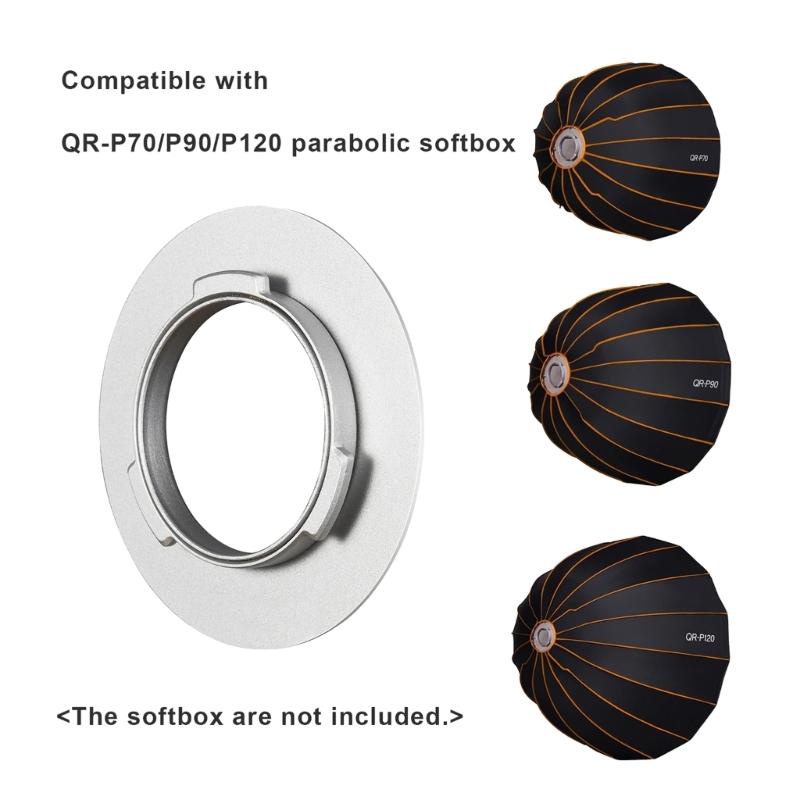 Convenient Softbox Mount Speed Rings Adapter for ML60Bi/ML60 Softbox Easy Mounting Metal Speed Rings Replacement