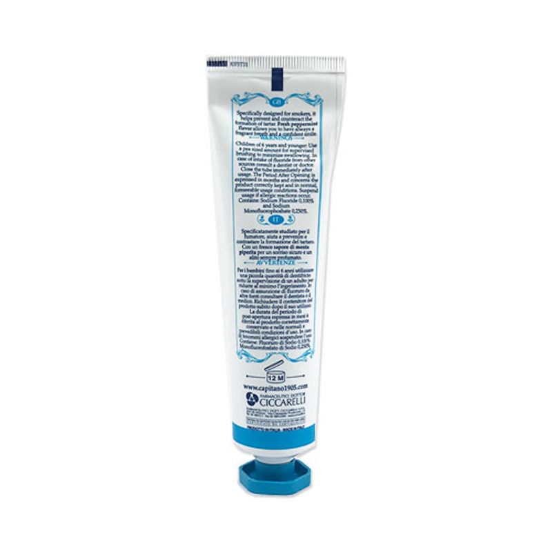Pasta Del Capitano 1905 Premium Smoker Toothpaste 75ml
