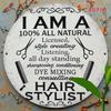 Vintage Barber Metal Poster I AM A HAIR STYLIST Wall Decor for Salon