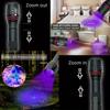 1/2/3PCS T6 LED UV Flashlight Zoomable Torch Light for Ink Dryer Money Fluorescer Detector UV Oil Curing Purple Light Torch