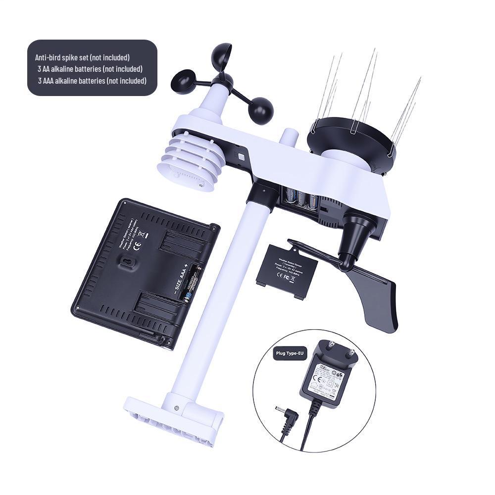 WiFi Weather Station: Wireless Home Temperature, Humidity, Wind Speed, Rainfall Monitor & Forecasting Device.