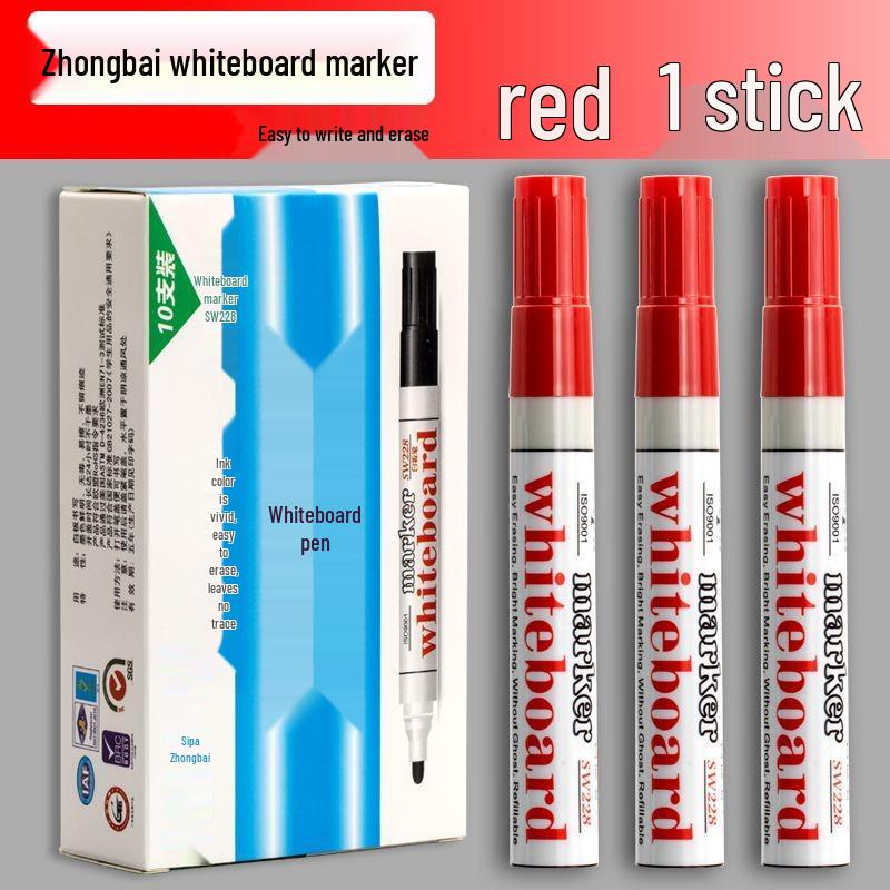 

Бесплатная доставка на 100+ стираемых маркеров для белой доски Zhongbai - Круглый и широкий наконечник