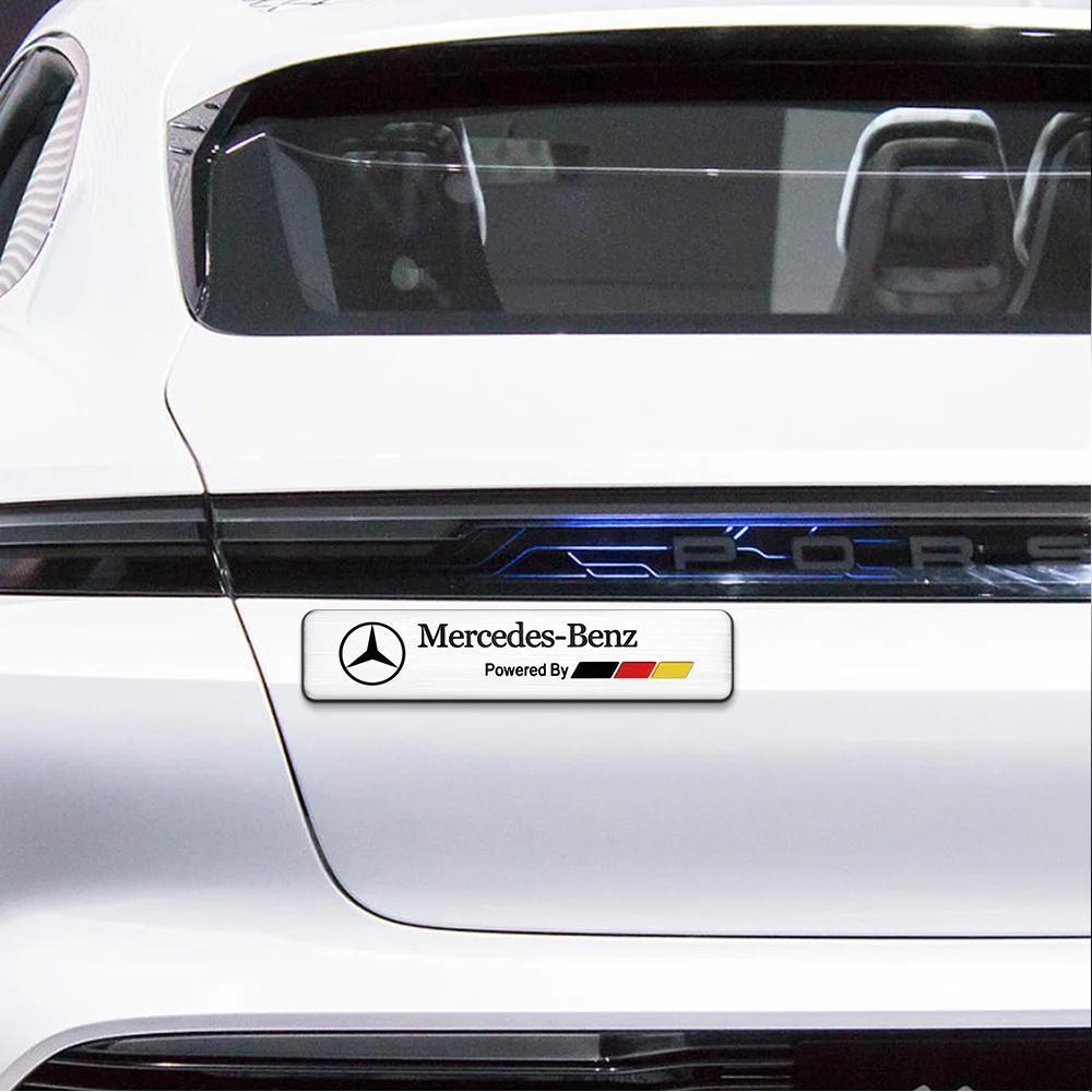 FJR5 Hot 2025 3D Aluminum Emblem Car Window Body Car Side Fender Decoration Stickers for Mercedes Benz AMG W204 W213 W205 W211 Auto S