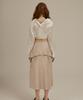 ULKIN [Runway] Pink Slip Midi Skirt