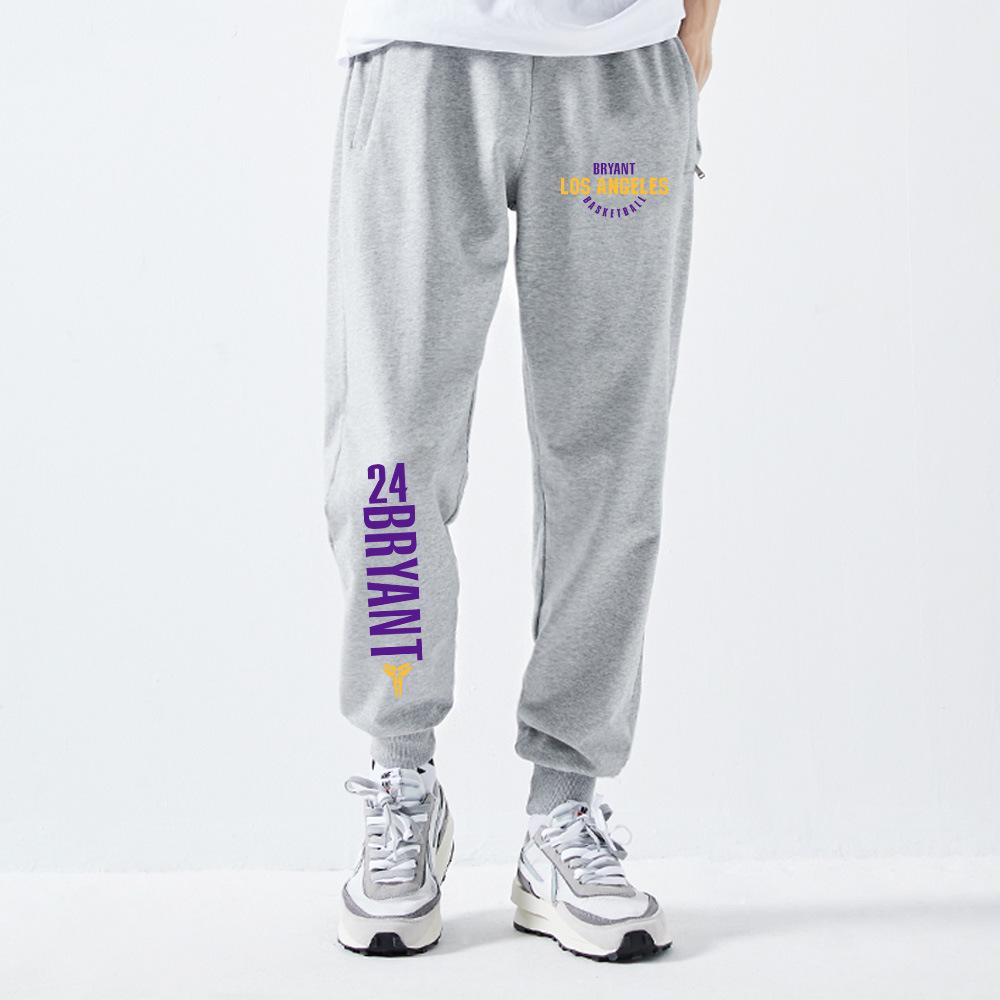 Lakers No. 24 sweatpants spring and autumn trendy brand youth sports and leisure basketball loose Harlan long pants