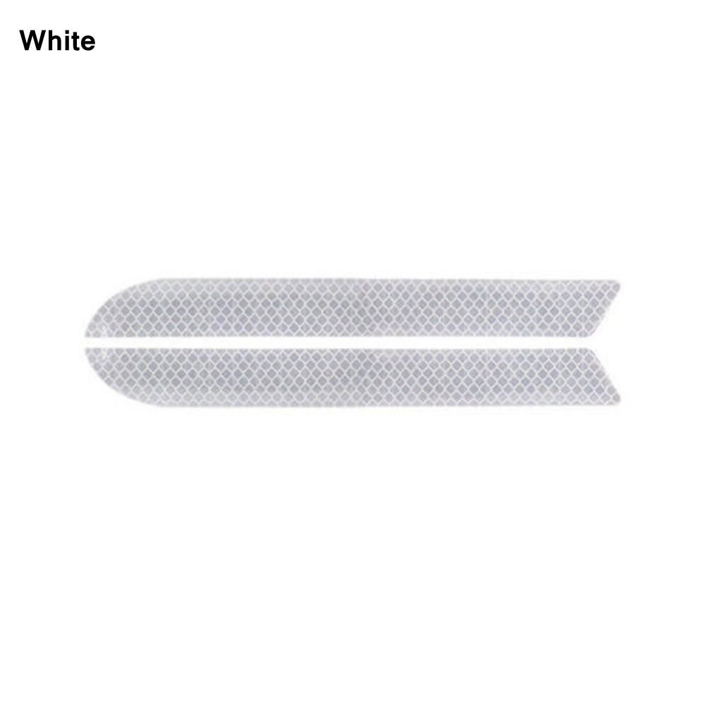 2Pcs Carbon Fiber Protection Car Wheel Eyebrow Edge Reflective Guard Sticker Hot