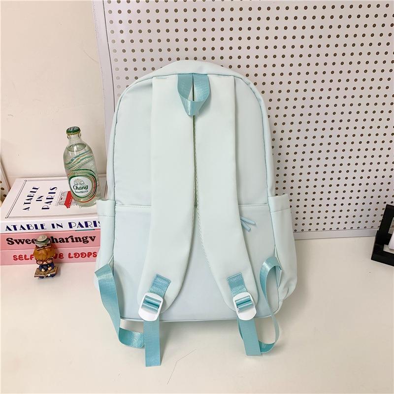 School Bag New Fresh and Sweet Dopamine Candy Color Backpack Junior High School Students Lightweight Large Capacity Backpack