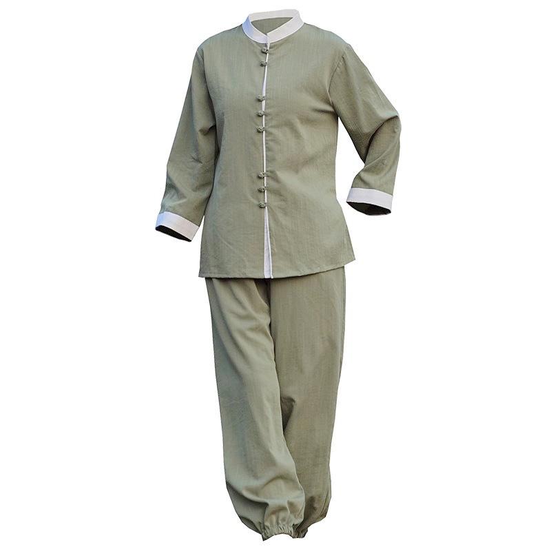Enhanced Tai Chi Suit: Ba Duan Jin Yoga & Meditation Zen-Style Monk Two-Piece Set
