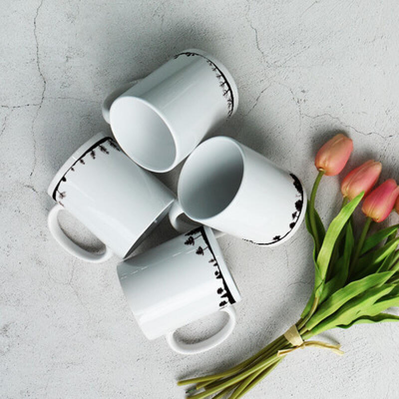 cf019-Design Mug 4p-Tree Landscape in the Dark