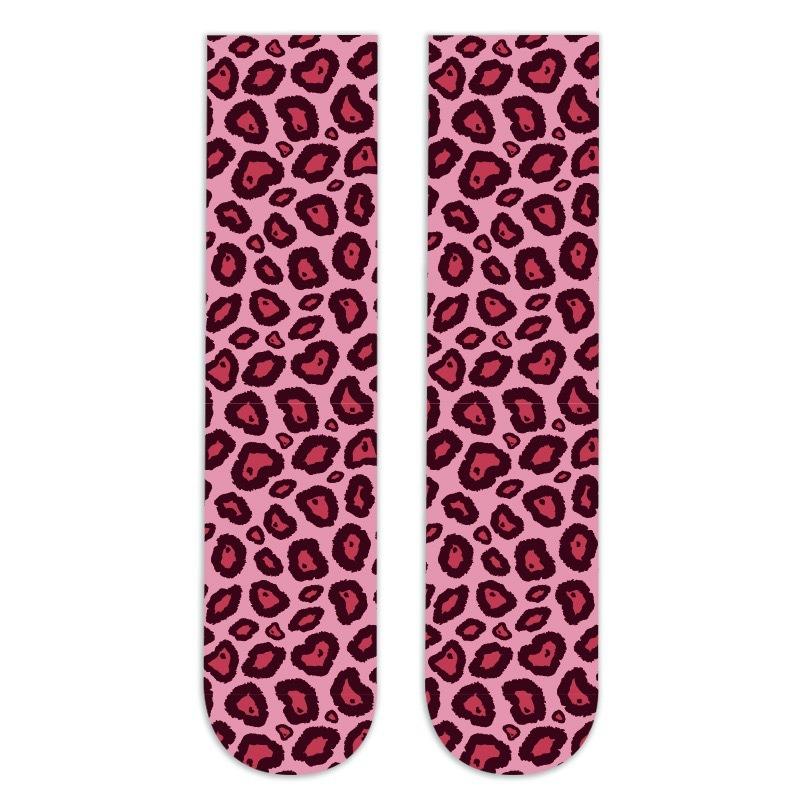 Role Playing Leopard Print Short Socks, Summer Single Shoes, Long Socks, High Elasticity,comfortable and Breathable Casual Socks