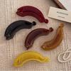 Korean Style Plastic Banana Clip Ponytail Holder Korean Hair Clip Elegant Vertical Clip  Girls