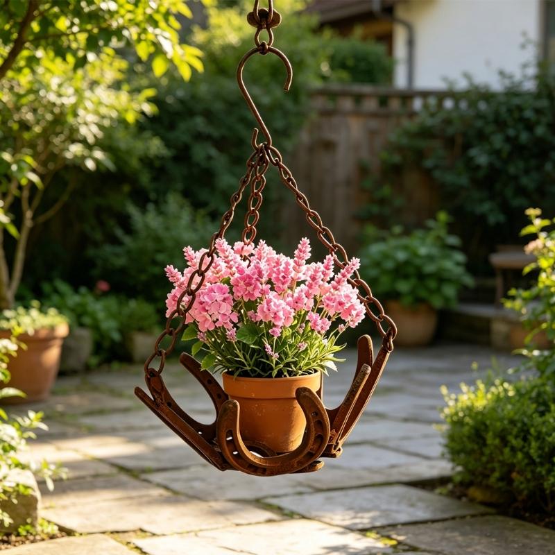 Metal Bird Statue Garden Piece for Gate Post and Porch Entry, 13 x 25 cm Iron Animal Figure for Flower Bed and Yard Display Outdoor Use