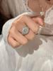 Women's Luxury 925 Sterling Silver Full Pave Diamond Ring - Original Niche Design
