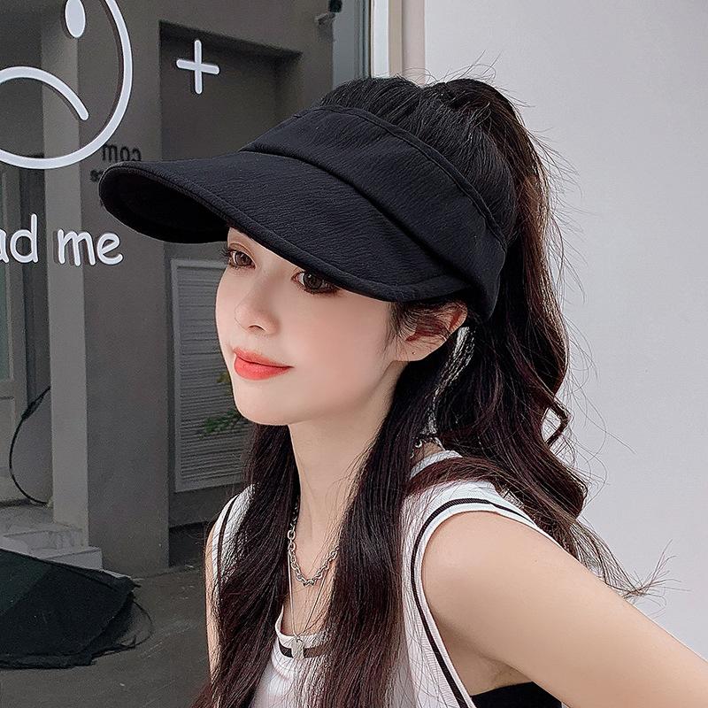 

Empty top hat children spring and summer travel foldable versatile sun hat rest shade sun protection baseball cap sports