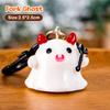 1/6Pcs Cartoon Halloween Keychain Cute Pumpkin Ghost Car Keyring Bag Earphone Cover Pendant Decoration Couple Friends Gifts