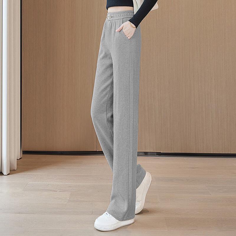 Women's Draped Wide-Leg Elastic Waist Casual Pants