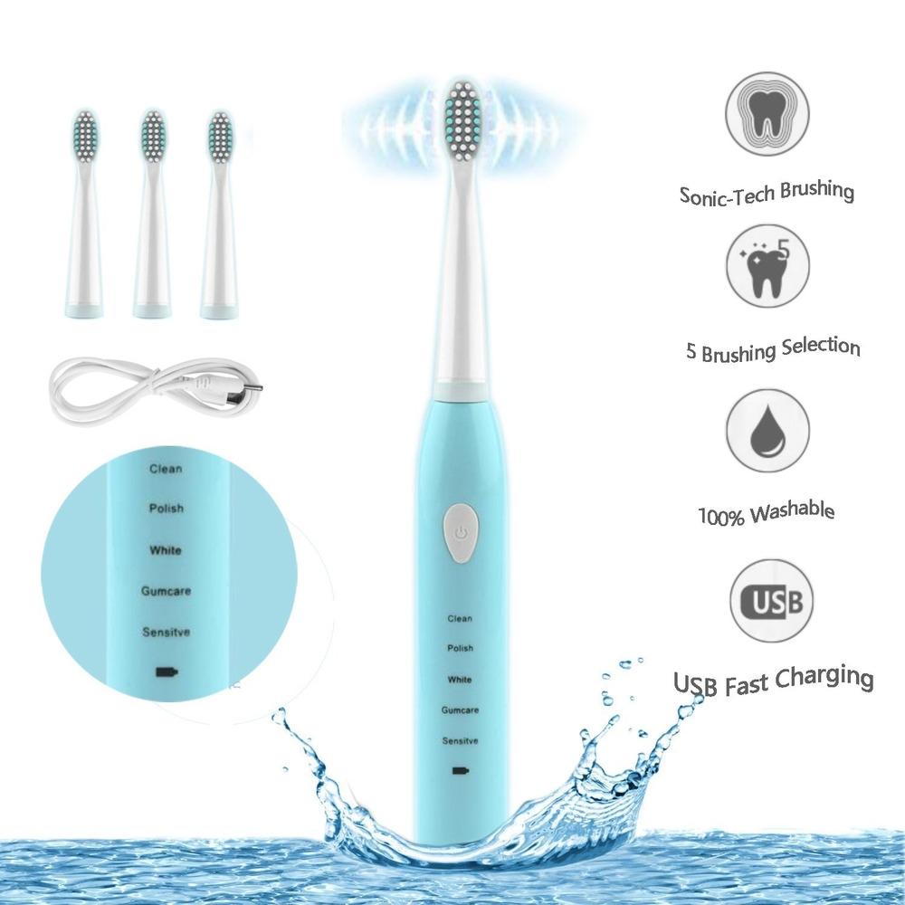 Satın alın Electric Toothbrush Oral Electronic Power Toothbrushes Remove Plaque Teeth Whitening